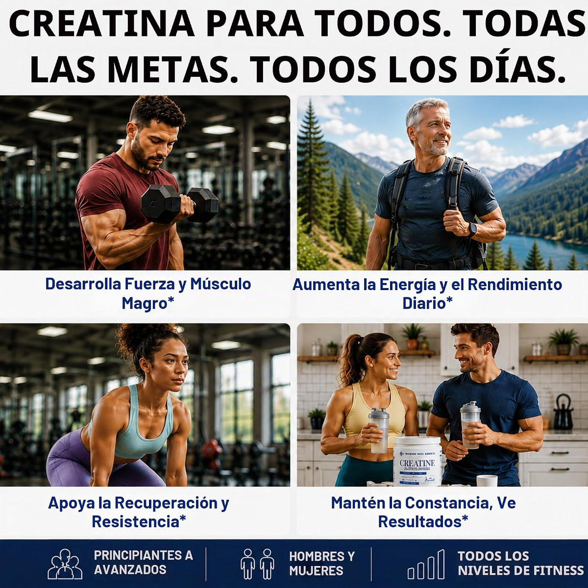 Approved Science Monohidrato de creatina en polvo \u2013 con BioPer...