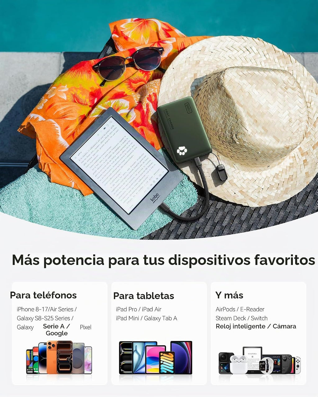 INIU 10000mAh 45W cargador portátil de carga rápida, banco de energ...
