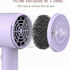 AINA Secador de pelo con difusor, peine secador de pelo completo 11...