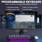 AULA S98 Pro Teclado mecánico inalámbrico para juegos con pantalla,...