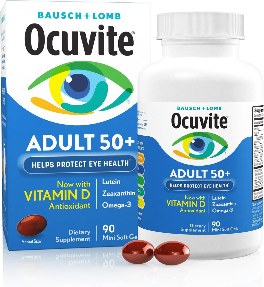 Bausch + Lomb Ocuvite Adult 50+ Suplemento de vitaminas y minerales...