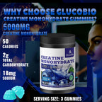 Gomitas de monohidrato de creatina certificadas por NSF para hombre...