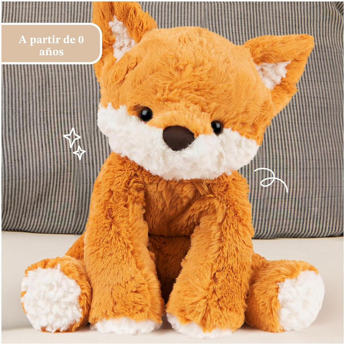 GUND Cozys Collection Fox juguete sensorial de peluche de 10 pulgad...