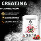 Ekkovision Monohidrato de creatina en polvo, sandía de frambuesa, 1...