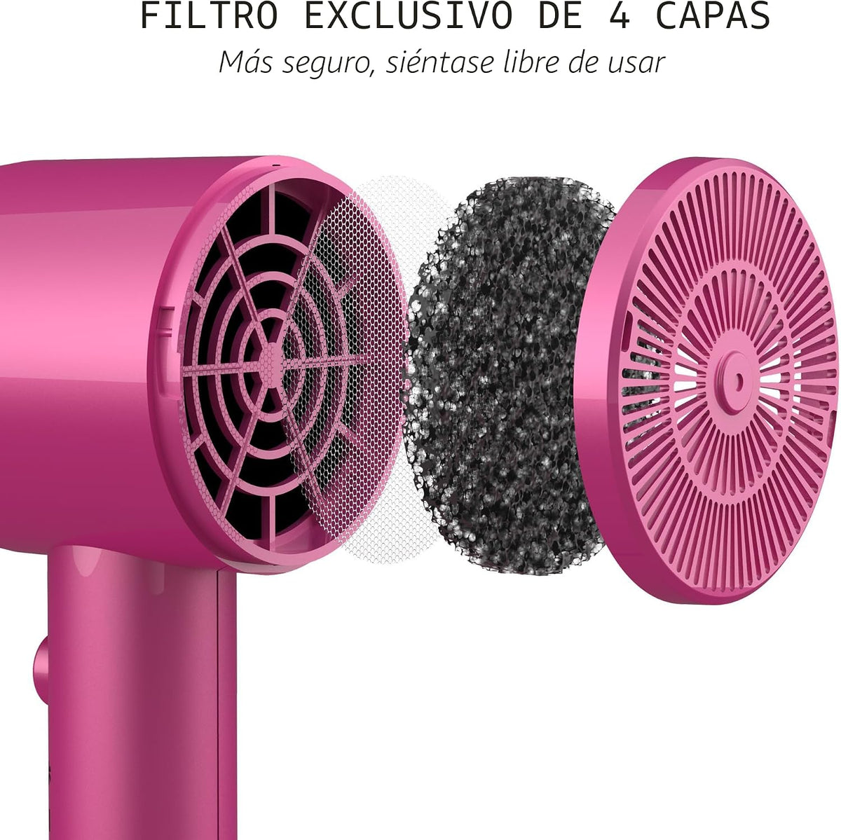 Secador de pelo con difusor AINA Secador de pelo con todas las func...