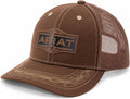 Ariat Sombrero de malla para hombres negro rojo gris