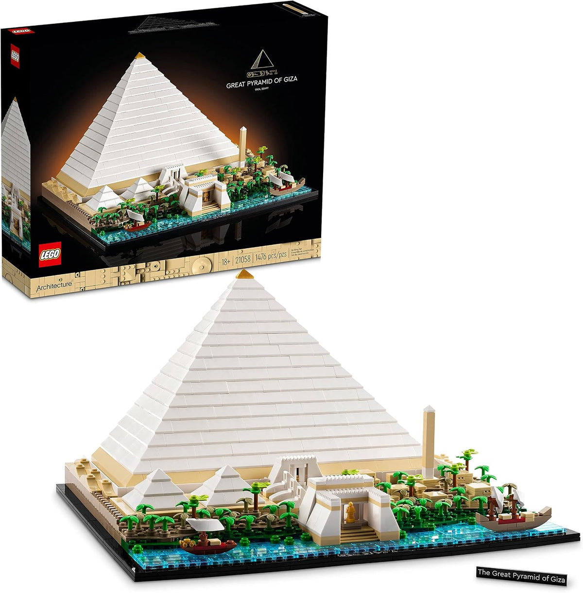 LEGO Architecture Gran Pirámide de Giza Set 21058, Kit de Construcc...