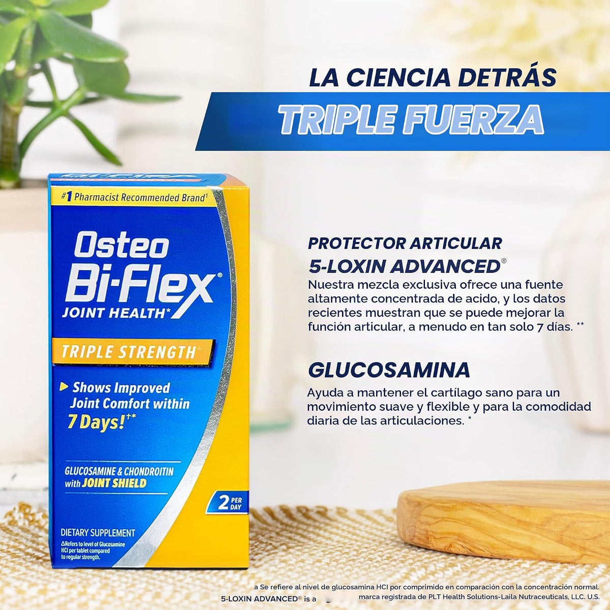Osteo Bi-Flex Triple Fuerza, Glucosamina Condroitina con Vitamina C...