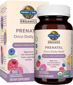 Garden of Life Vitaminas Prenatales para Mujeres, Folato Orgánico p...