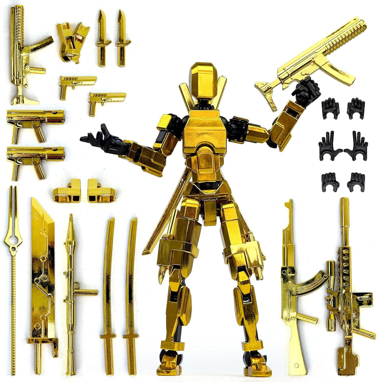 PkghoKids Figura de acción impresa en 3D, robot T13 con 13 partes m...