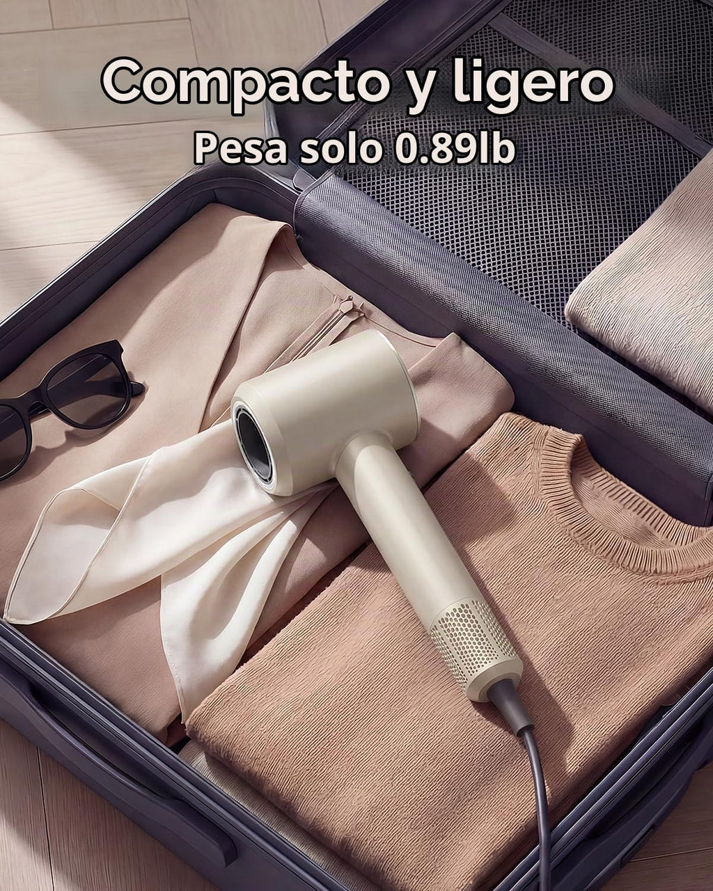 Secador de pelo iónico, secador de pelo con difusor, control inteli...
