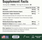 Glucosamina Condroitina MSM Vegana - Suplementos articulares para h...