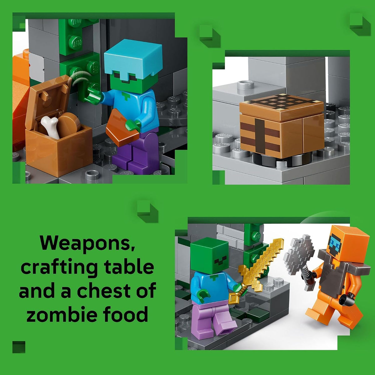 LEGO Minecraft Zombie Dungeon 21587 | Juguetes de construcción para...