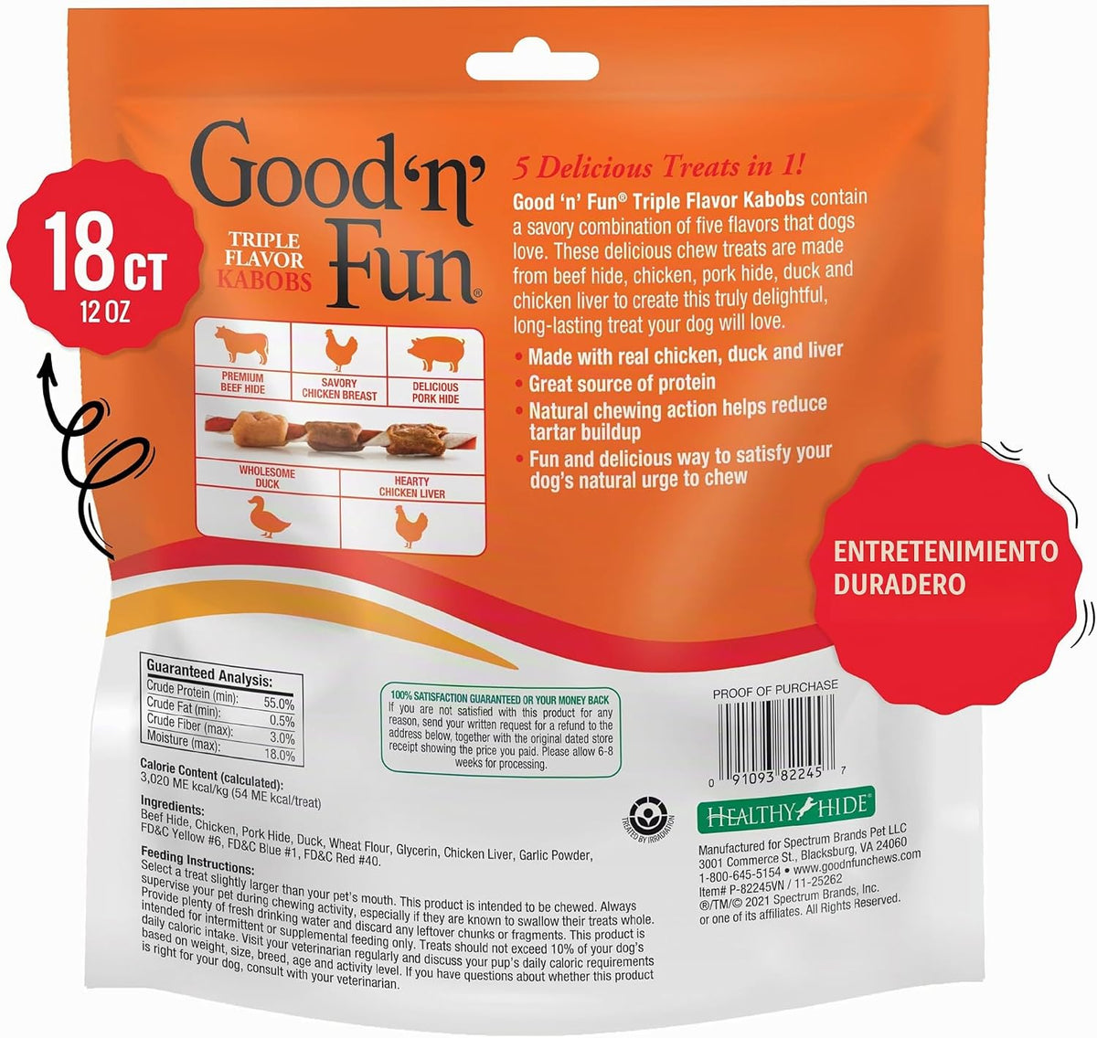 Good N Fun - Masticables de triple sabor para todos los perros, dal...