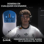 Logitech PRO X2 SUPERSTRIKE Lightspeed - Mouse inalámbrico para jue...