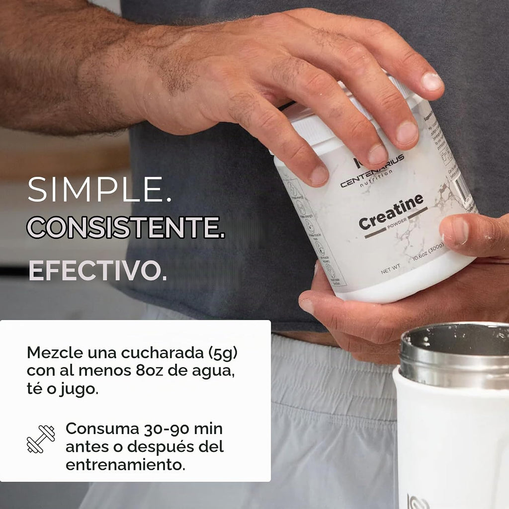 Creapure® creatina monohidrato polvo sin sabor 10.58 oz | Suplement...