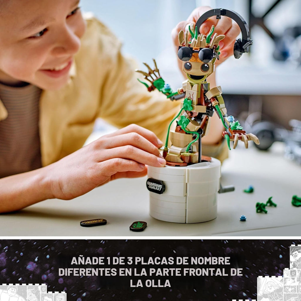 LEGO Marvel Dancing Groot, Guardianes de la Galaxia, regalo de cump...