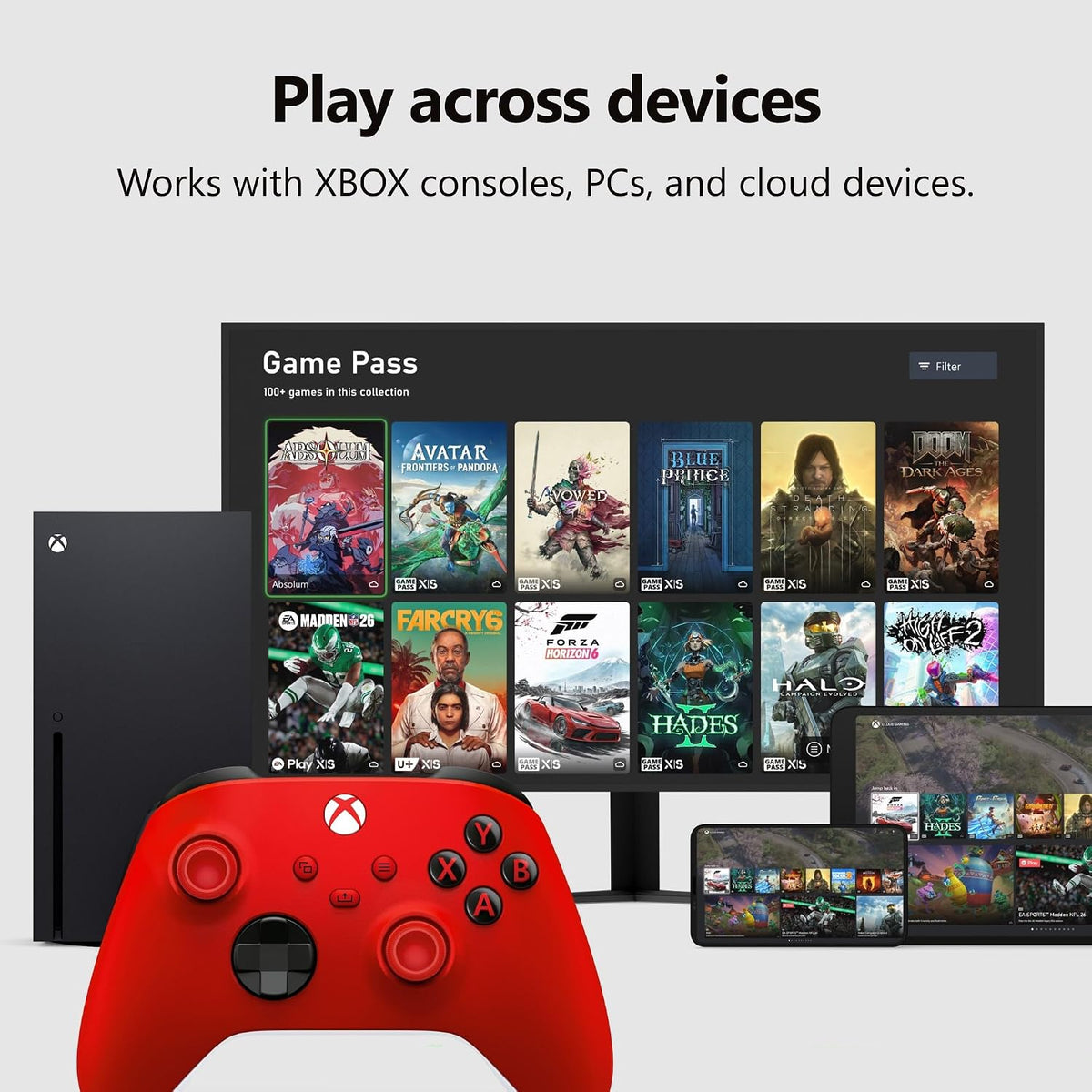 Controlador de juegos inalámbrico XBOX | Pulso rojo | Gatillos y pr...