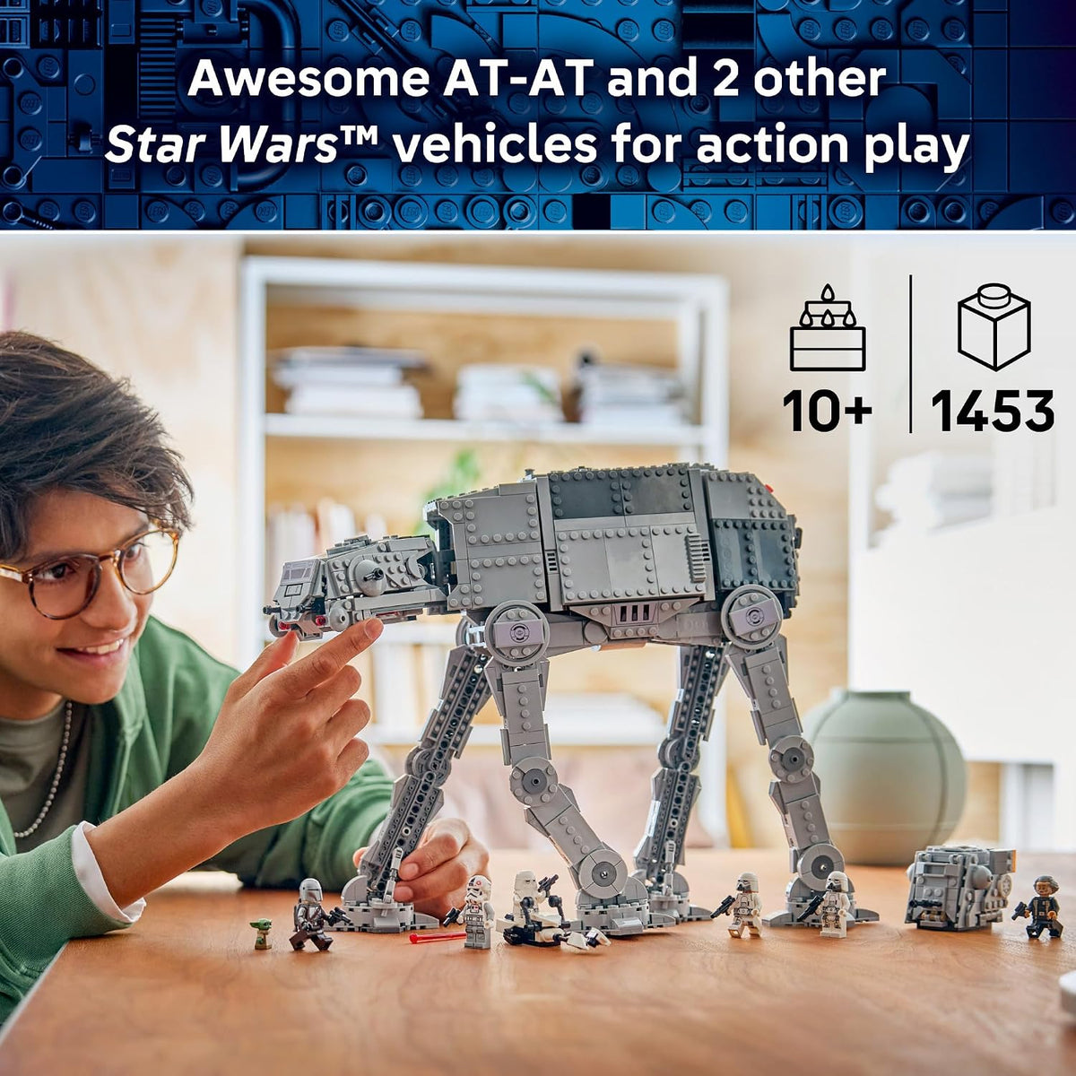LEGO Remanente imperial de Star Wars AT-AT con INT-4 75454 | Juguet...