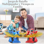 OBEST Juego de 2 robots de lucha con control remoto, robot de batal...