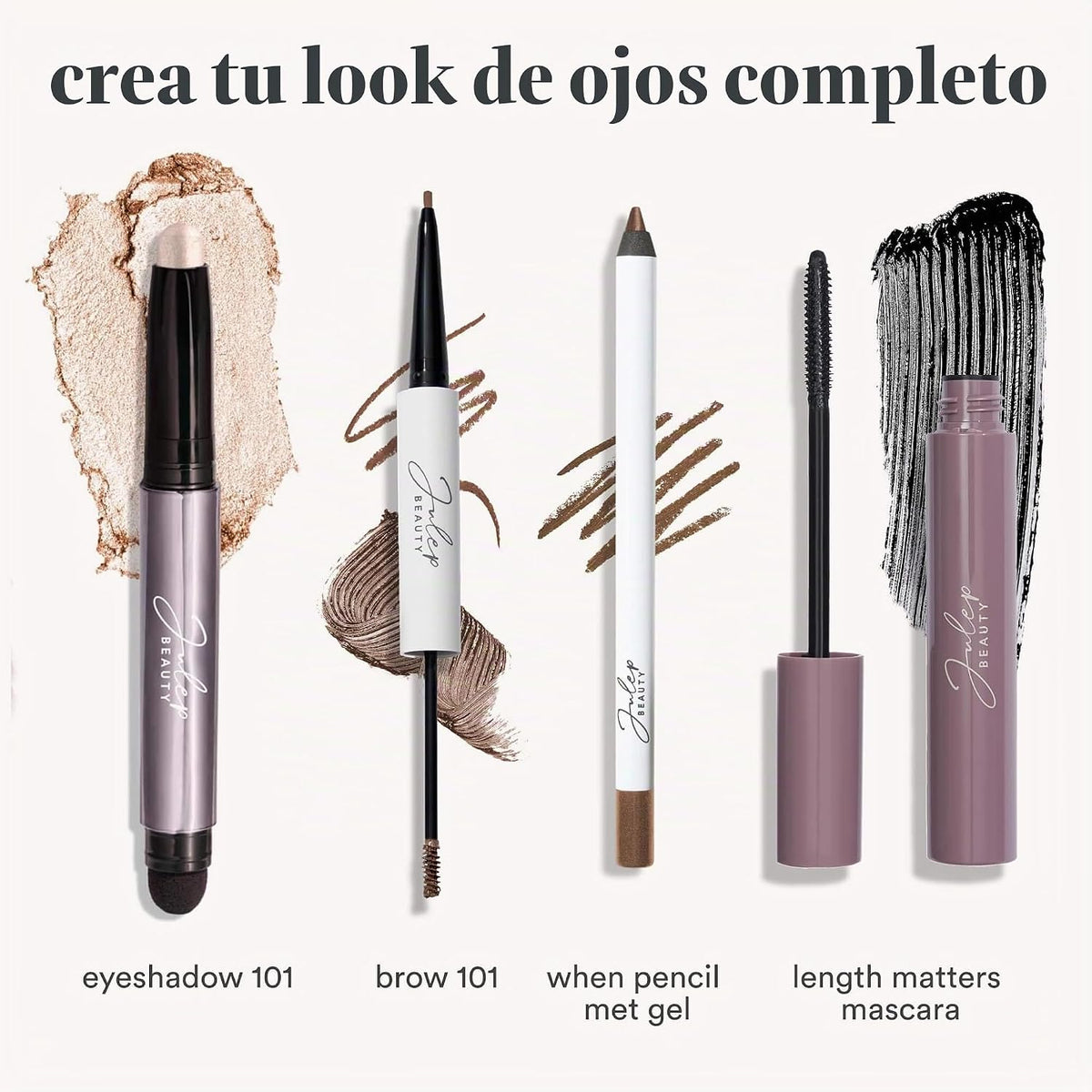 Julep 101 Sombra de ojos en barra de crema a polvo, champán brillante