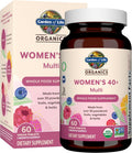 Garden of Life Organics Vitaminas para Mujeres de 40+ - 60 Tabletas...