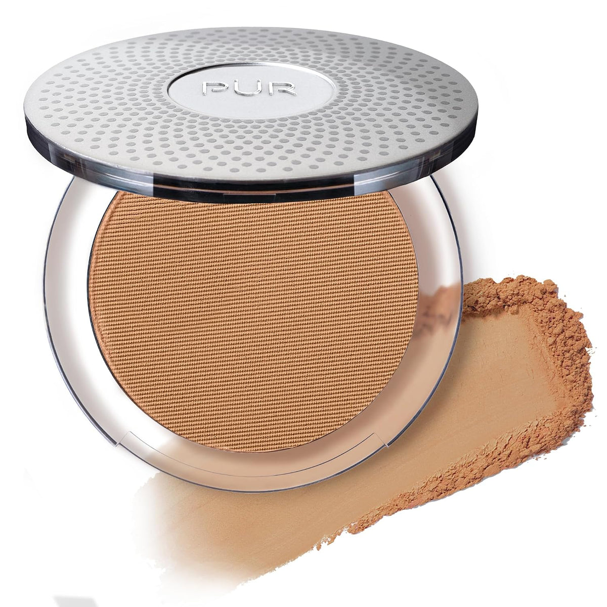 Base de maquillaje mineral prensada 4 en 1 PÜR con SPF 15