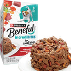 Purina Beneful IncrediBites - Alimento húmedo pequeño para perros e...