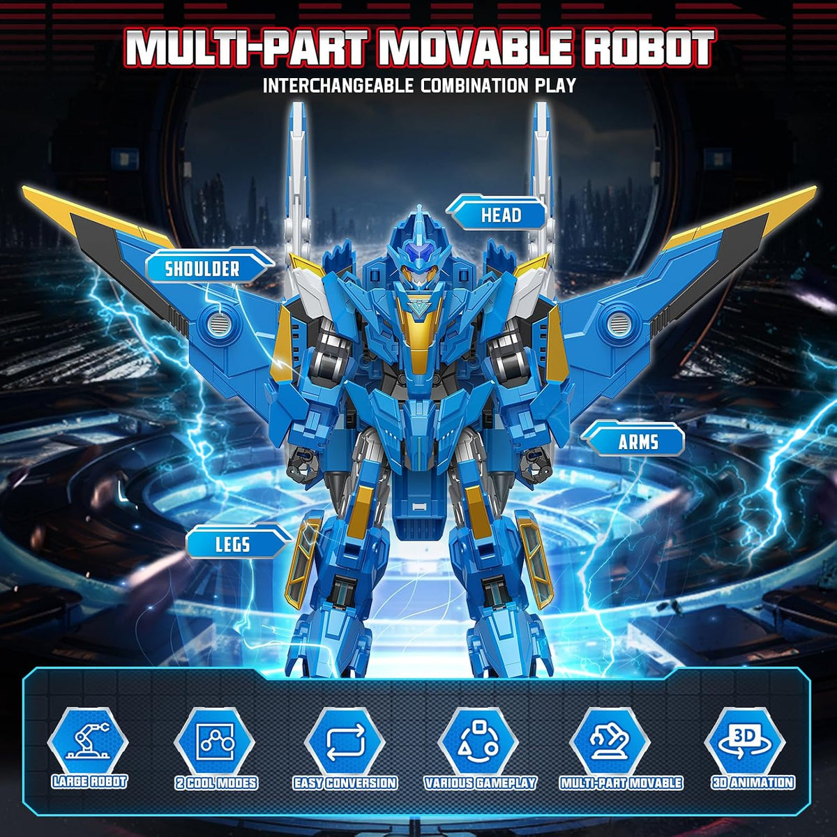 QUANTUM HEROES DINOSTER Robot Frost Zetawing 2 en 1: más de 30 | El...