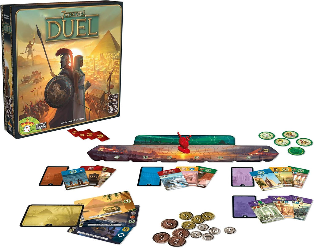 Asmodee 7 Wonders Duel Juego de Mesa JUEGO BASE - Intensas Batallas...