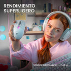Logitech G Ratón inalámbrico para juegos 305 X Superlight - Blanco...