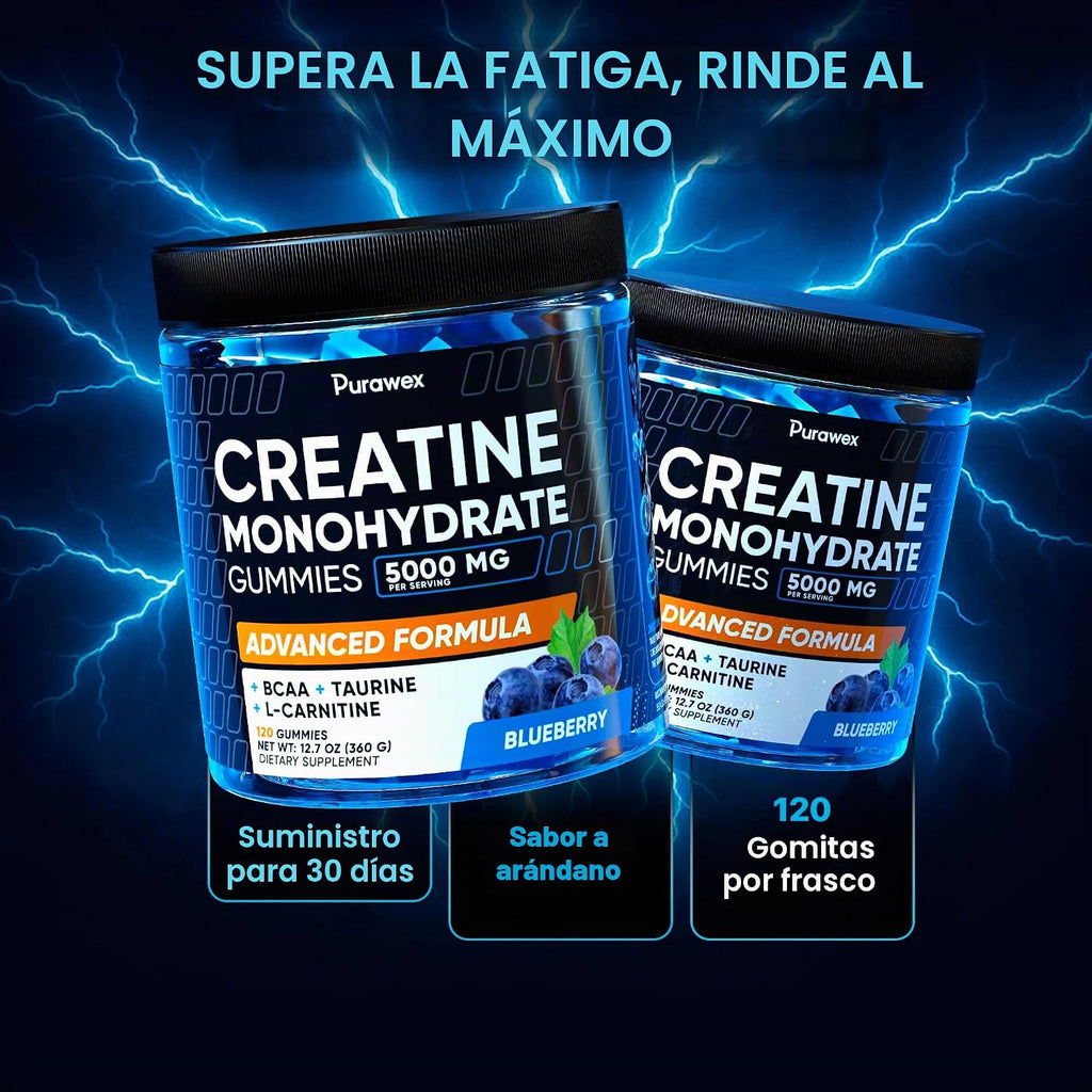 Gomitas de monohidrato de creatina complejo 8500 mg - Masticables |...
