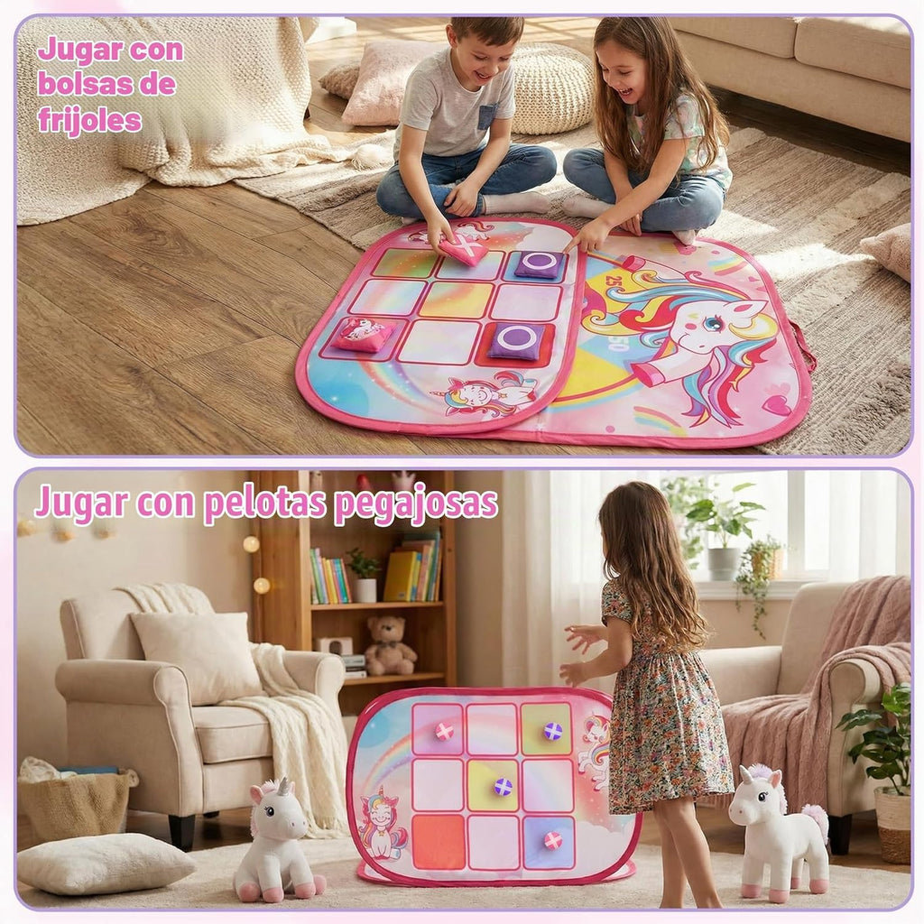 Juego de lanzamiento de puf para niños – Tablero Cornhole juguetes...