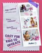 Ruko 1088 - Robot inteligente de juguete para niños, gran robot RC...