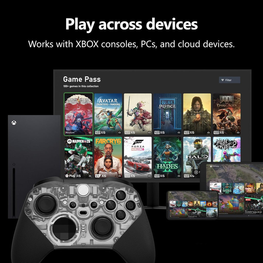 Controlador de juegos inalámbrico Xbox | Núcleo Elite Serie 2 | Neg...