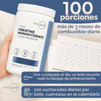 Type Zero Monohidrato de creatina en polvo (sin sabor) 17.64 oz | 5...