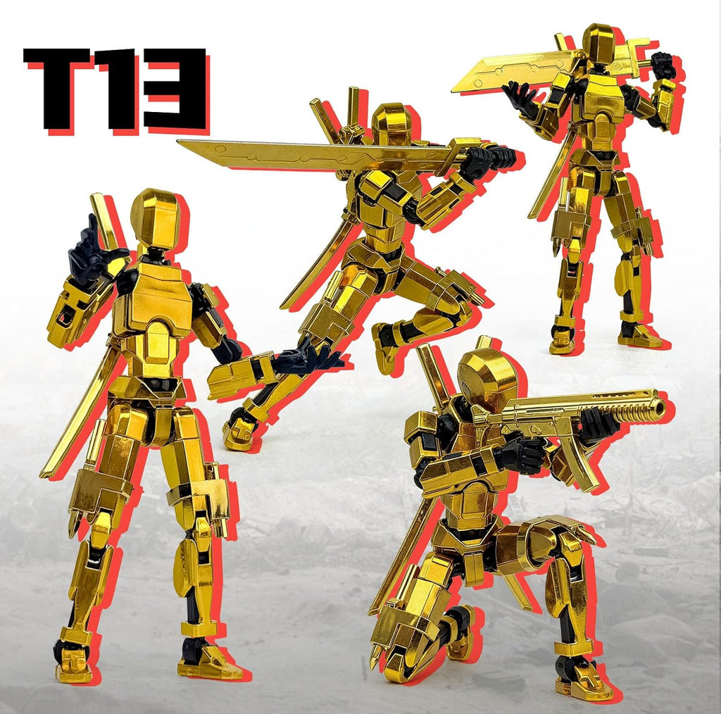 PkghoKids Figura de acción impresa en 3D, robot T13 con 13 partes m...