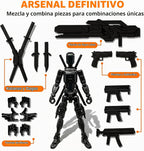 Titan 13 - Juego de figuras de acción de robot simulado multiarticu...