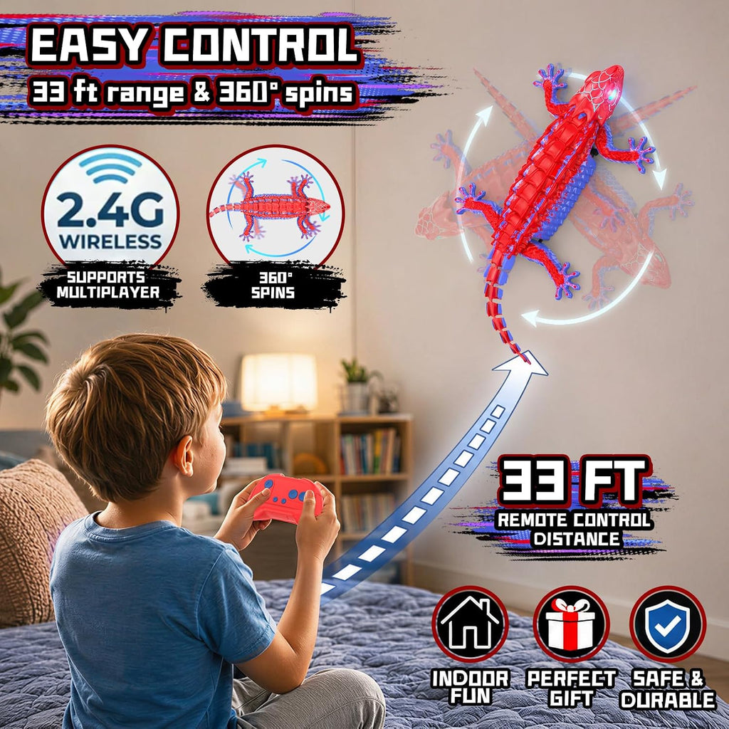 Loueouv Gecko de escalada de pared a RC, robot de control remoto re...