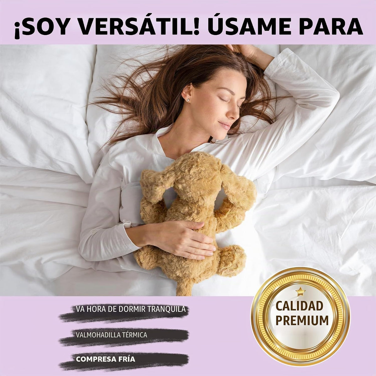 Goldendoodle - Animal de peluche para perro caniche para microondas...