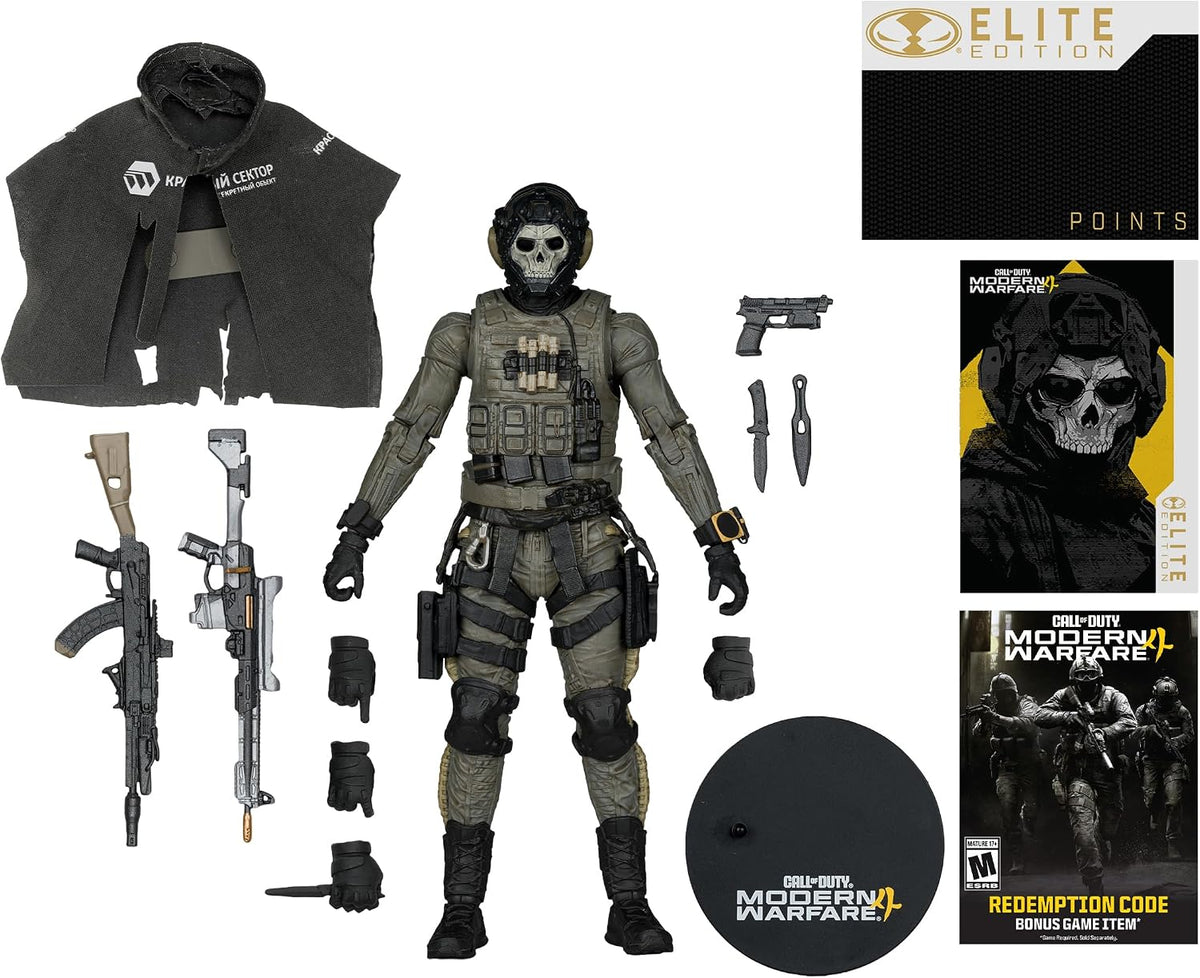 McFarlane Toys - Ghost (Call of Duty: Modern Warfare 4) Figura de a...