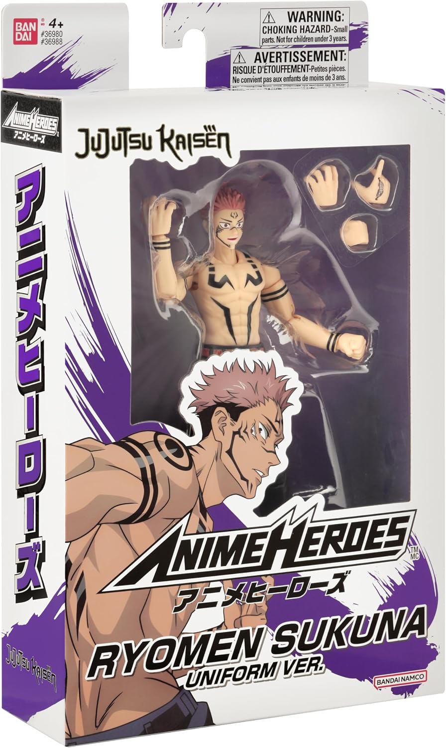 BANDAI - Anime Heroes - Jujutsu Kaisen - Ryomen Sukuna versión unif...