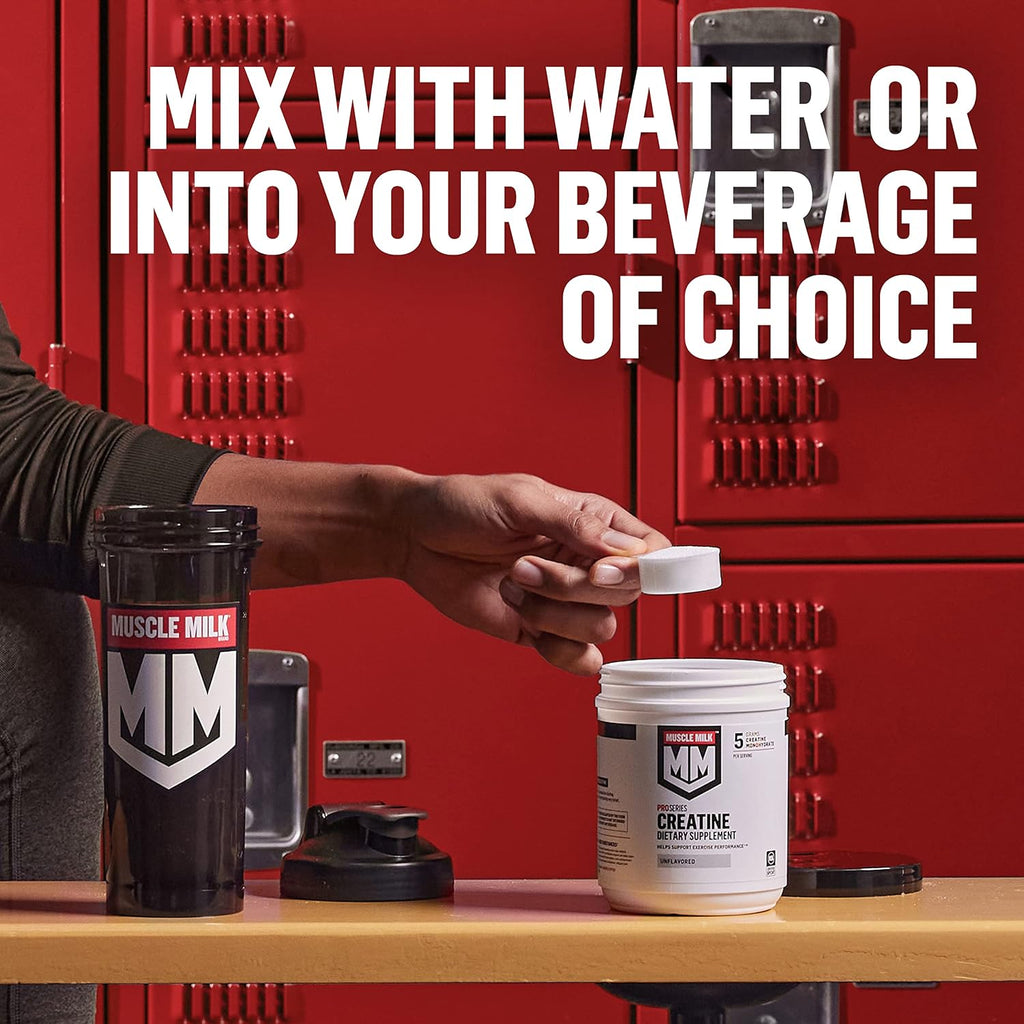 Muscle Milk Pro Series Polvo de Suplemento de Creatina, Sin Sabor,...
