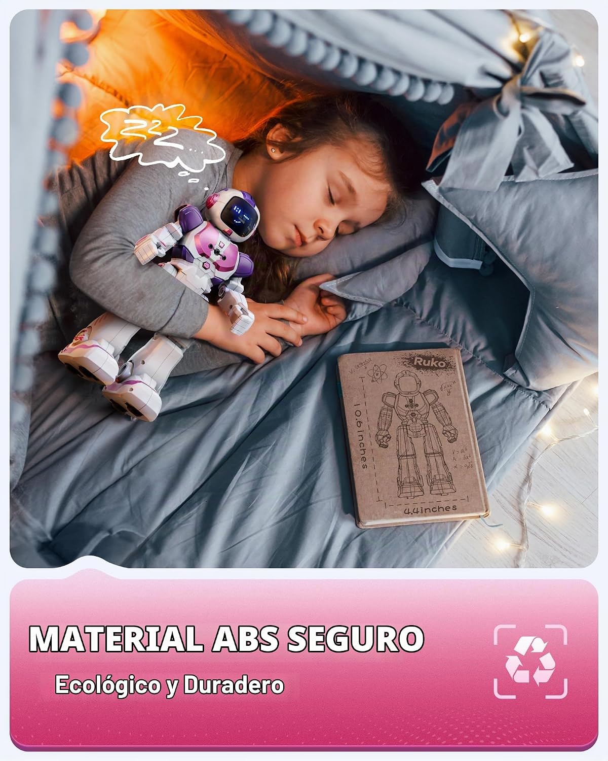 Ruko 6088 Robot bailarín para niñas con control por APP, control re...