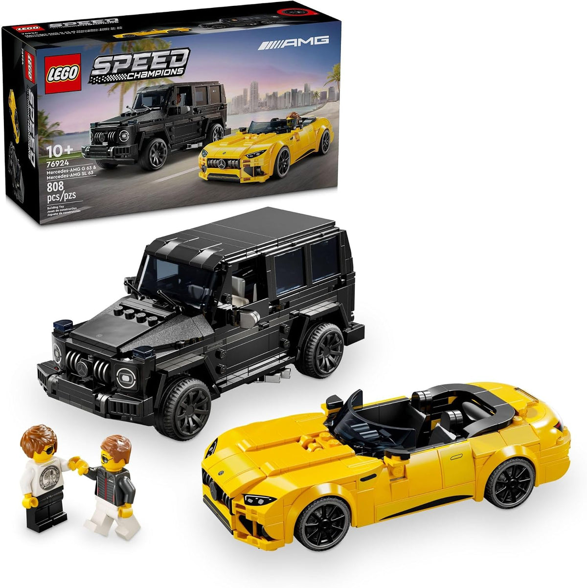 LEGO Speed Champions Mercedes-AMG G 63 &amp; SL 63 - Juguetes de co...