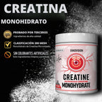 Ekkovision Monohidrato de creatina en polvo, sin sabor, 200 porcion...