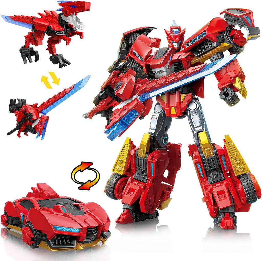QUANTUM HEROES DINOSTER Robot Blaze Bolt 2 en 1: más de 30 juntas,...