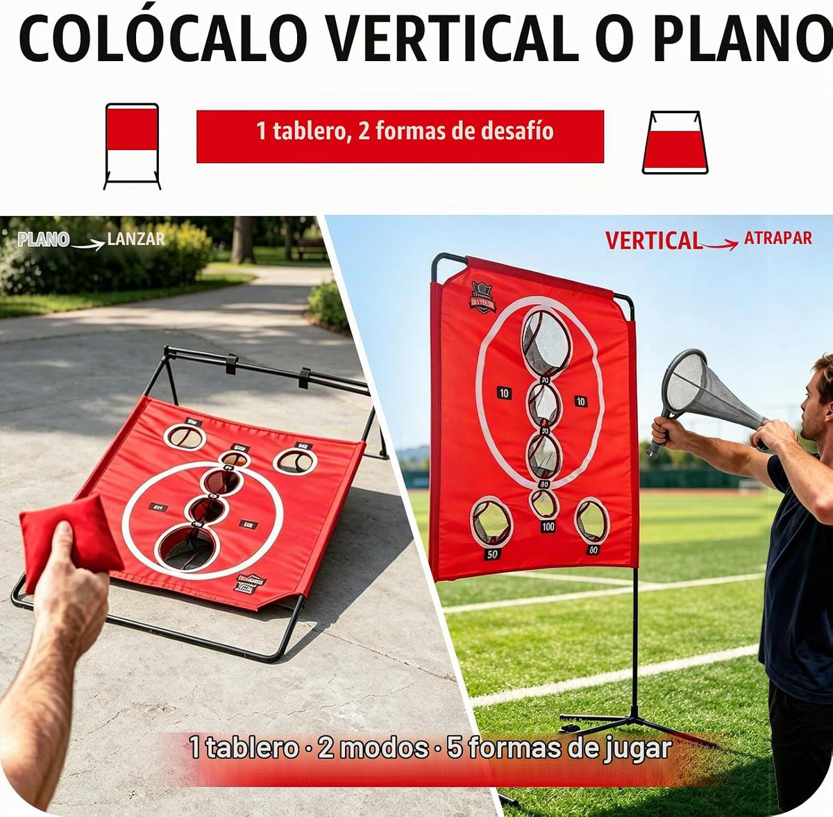 BACKYARD ALL-STARS Juego de tablero de cornhole estilo arcade, jueg...
