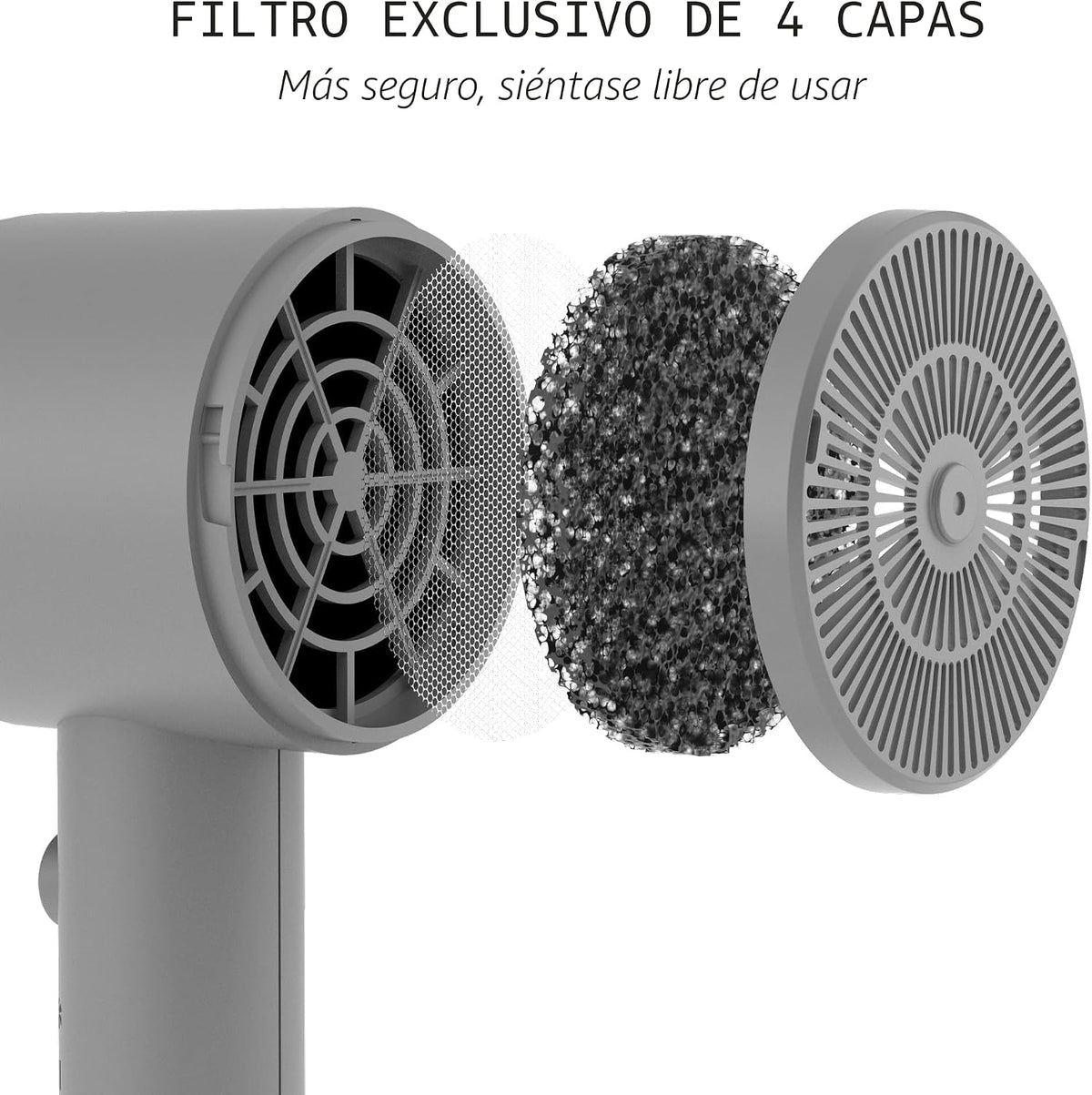 Secador de pelo con difusor AINA Secador de pelo con todas las func...