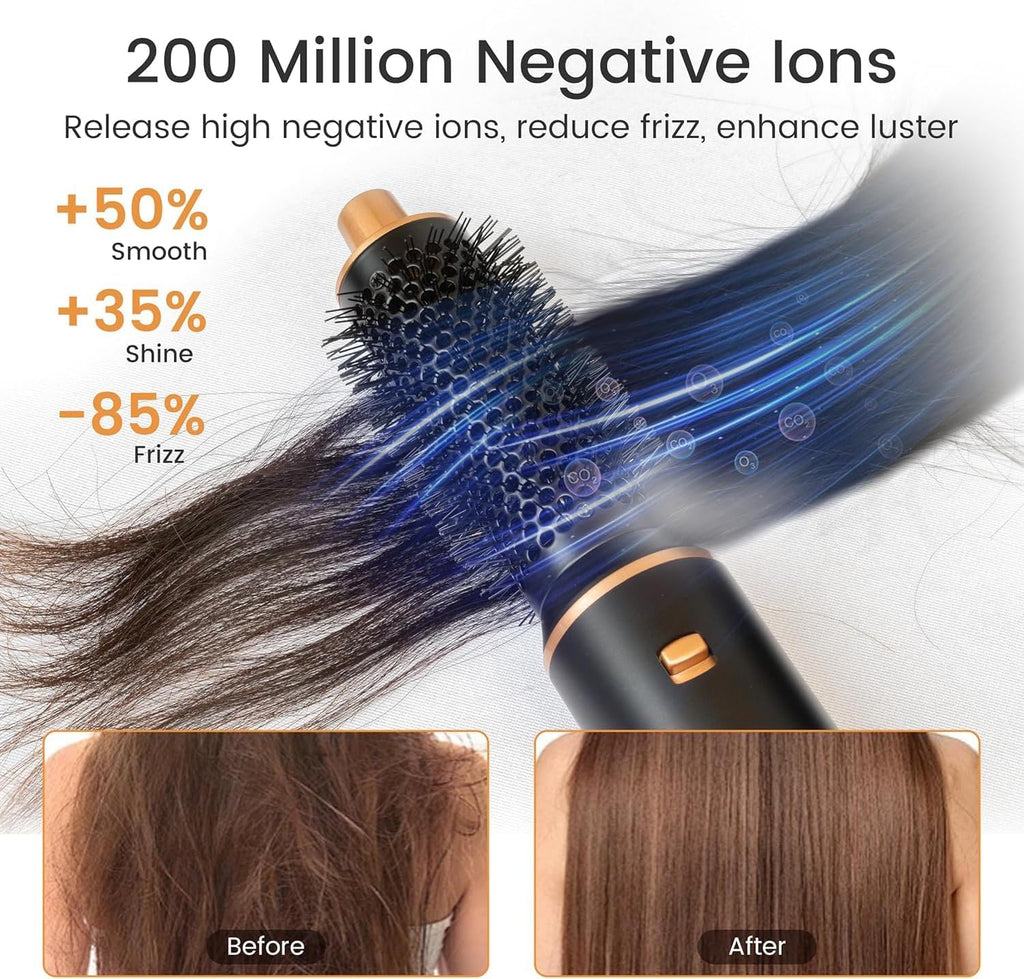 5 en 1 Multi Hair Styler - Cepillo secador de pelo, set de peinador...